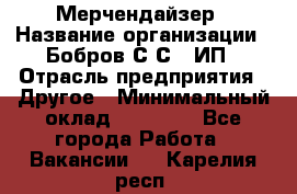 Мерчендайзер › Название организации ­ Бобров С.С., ИП › Отрасль предприятия ­ Другое › Минимальный оклад ­ 17 000 - Все города Работа » Вакансии   . Карелия респ.